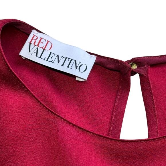 Red Valentino Ruffle Blouse Small - Picture 8 of 16